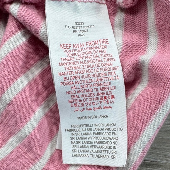 Mini Boden Girls Pink White Stripe Heart Pocket Long Sleeve Dress size 8/9 - Picture 8 of 12